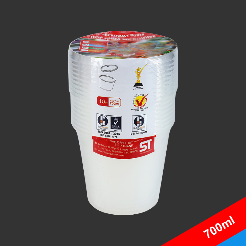 Hộp nhựa Microware tròn 700ml