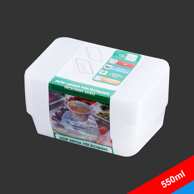 Hộp nhựa Microware chữ nhật 550ml